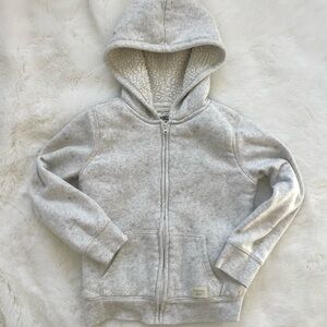Cozy Kids' Fuzzy Lined Oshkosh Gray Hoodie